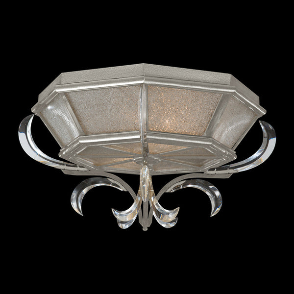 Flush Mount, Round, 2-Light, Silver Leaf, 26"W (704240-SF4 NJ0C)