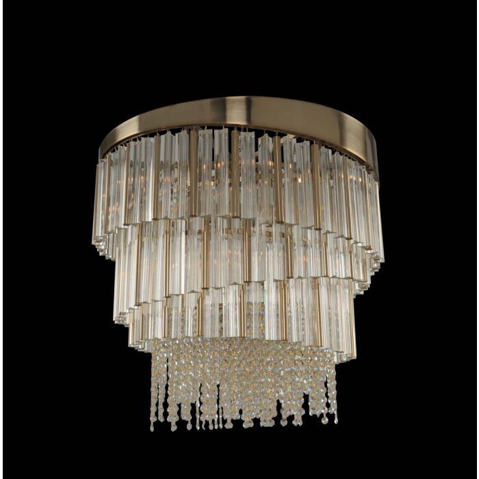 Espirali 9-Light Pendant in Brushed Champagne Gold