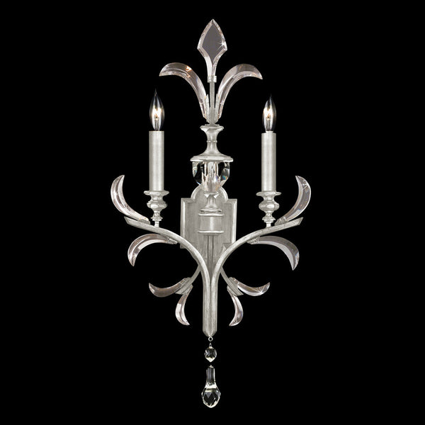 Wall Sconce, 2-Light, Silver Leaf, 32"H (704850-SF4 NJ0L)