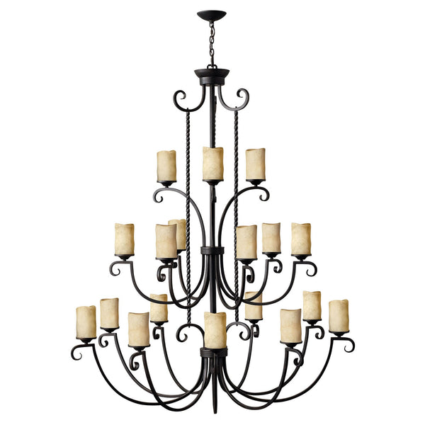 Olde Black Eighteen-Light Chandelier