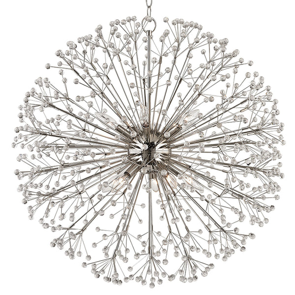 Nickel 10-Light Chandelier