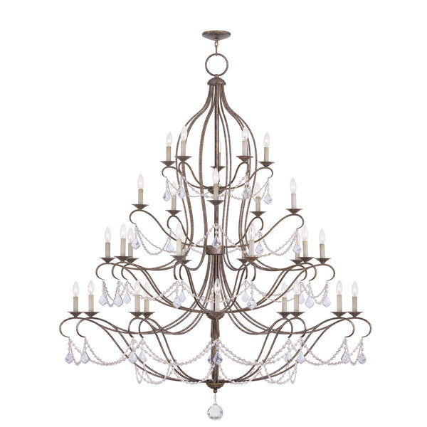 Chesterfield Venetian Golden Bronze 30 Light Chandelier