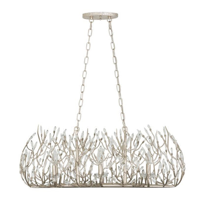 Bask 6-Light Linear Pendant in Gold Dust