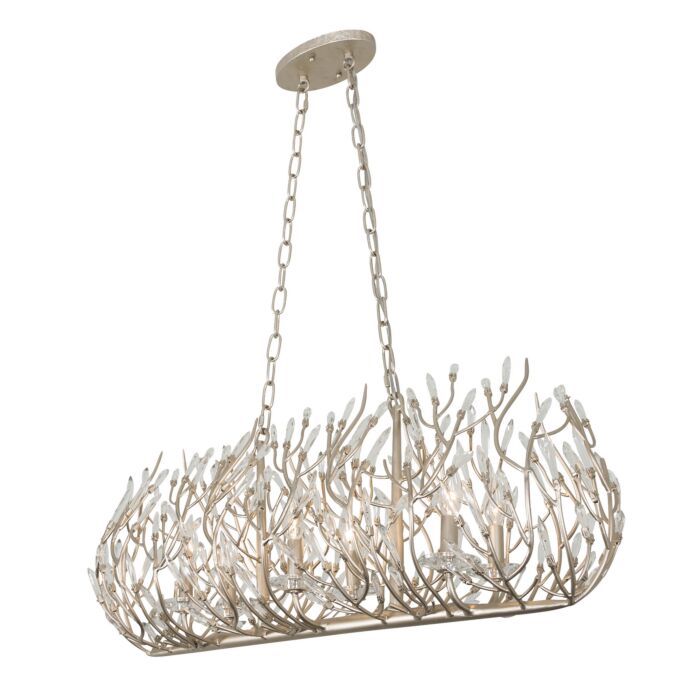 Bask 6-Light Linear Pendant in Gold Dust