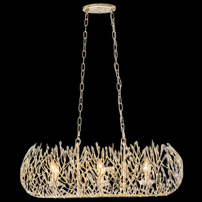 Bask 6-Light Linear Pendant in Gold Dust