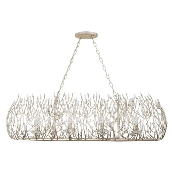 Bask 8-Light Linear Pendant in Gold Dust