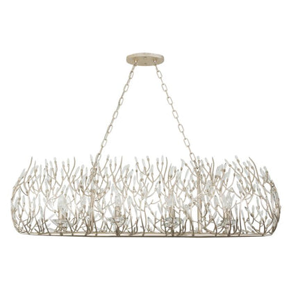 Bask 8-Light Linear Pendant in Gold Dust