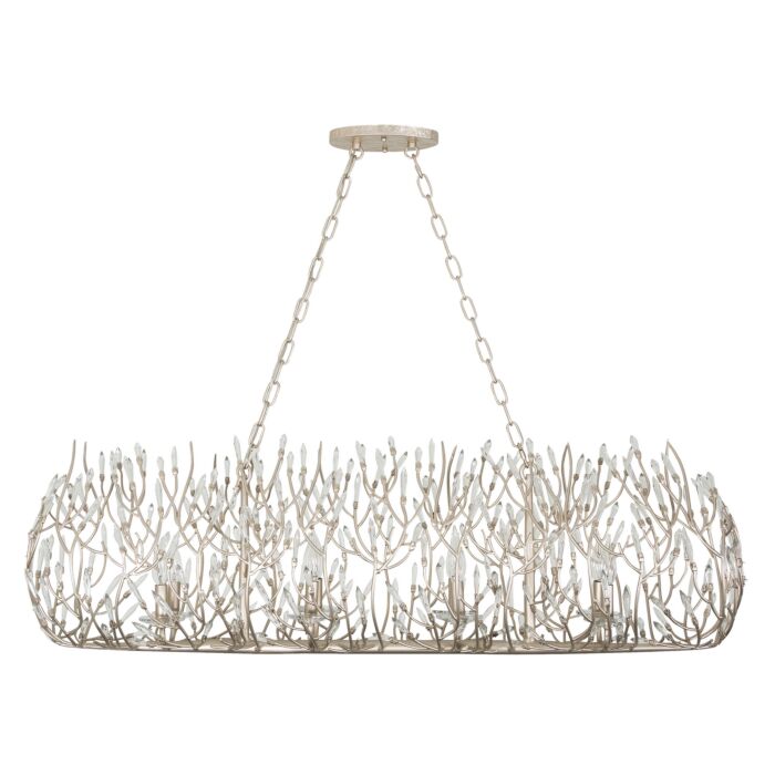 Bask 8-Light Linear Pendant in Gold Dust