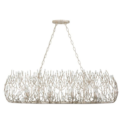 Bask 8-Light Linear Pendant in Gold Dust