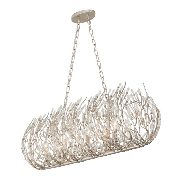 Bask 8-Light Linear Pendant in Gold Dust