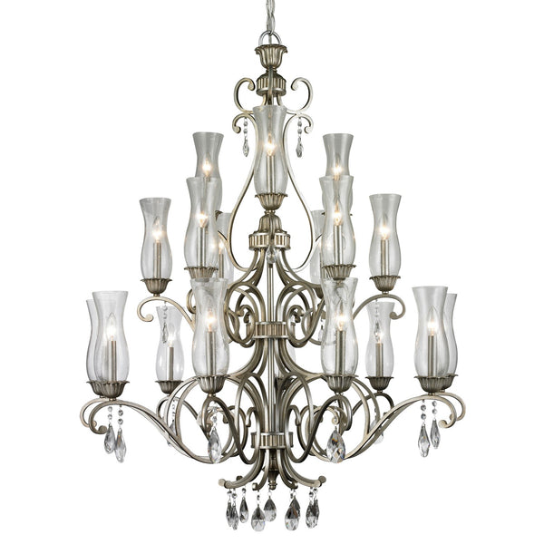 Silver Eighteen-Light Chandelier