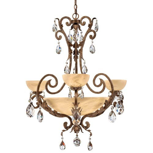 Barcelona French Marble Center Bowl Chandelier