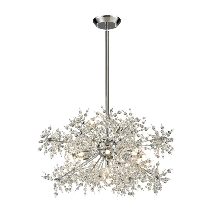 Snowburst 11-Light Chandelier in Polished Chrome