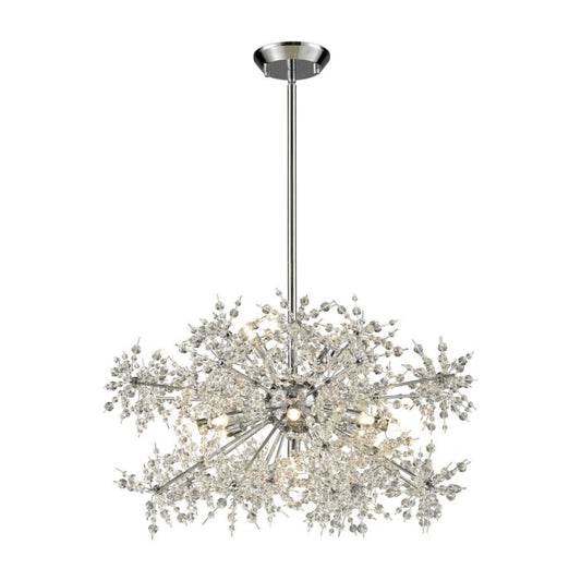 Snowburst 11-Light Chandelier in Polished Chrome