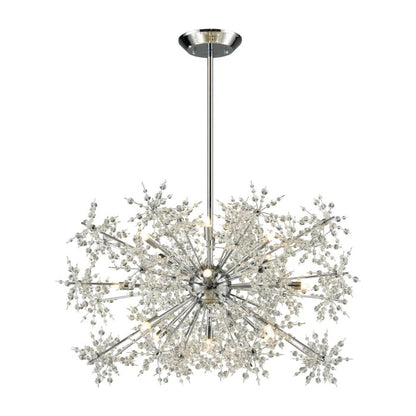 Snowburst 15-Light Chandelier in Polished Chrome