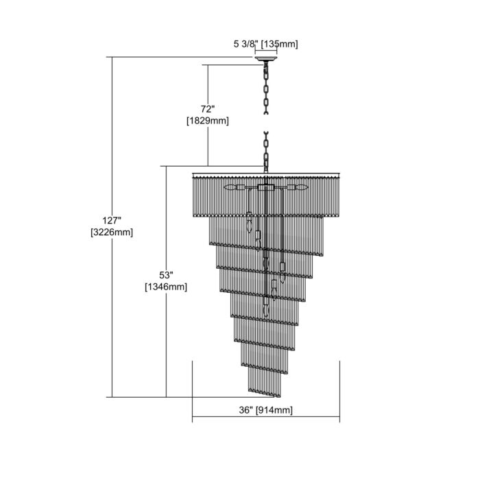 Palacial 15-Light LED Chandelier in Oil Rubbed Bronze