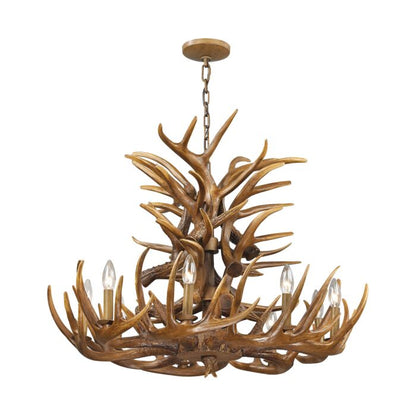 Elk 9-Light Chandelier in Wood Tone