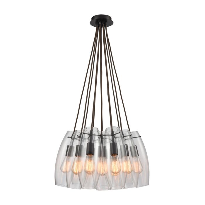 Menlow Park 12-Light Pendant in Oil Rubbed Bronze