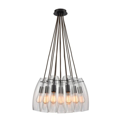 Menlow Park 12-Light Pendant in Oil Rubbed Bronze