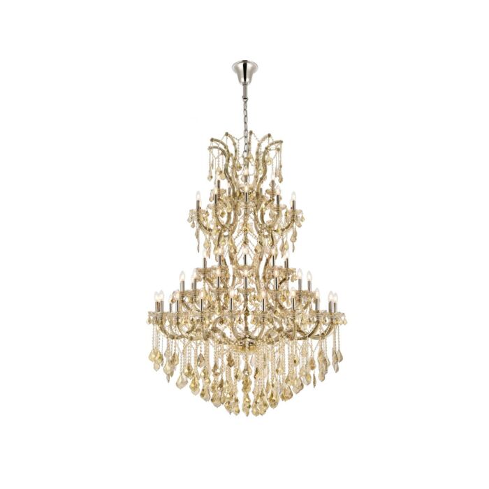 Maria Theresa 61-Light 6Chandelier in Golden Teak