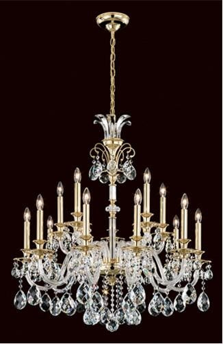 15-Light Chandelier with Clear Heritage Crystal