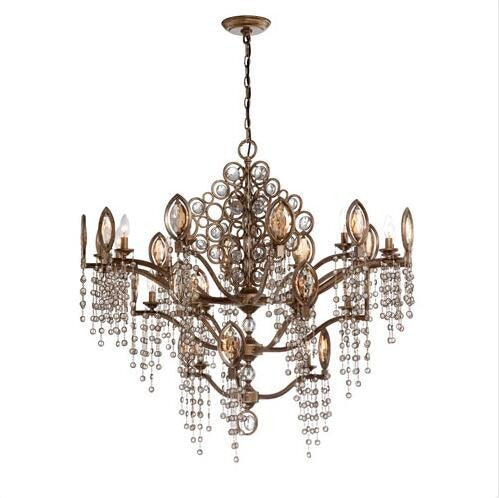 Bronze 21 Light Chandelier