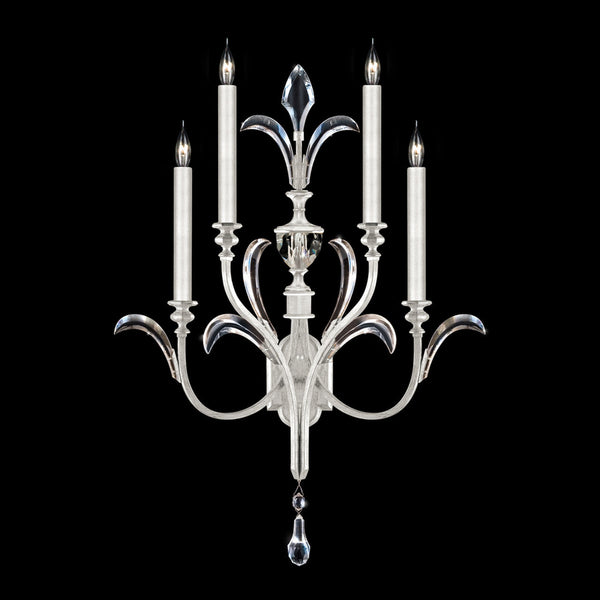 Wall Sconce, 4-Light, Silver Leaf, 36"H (738650-SF4 NJ1G)