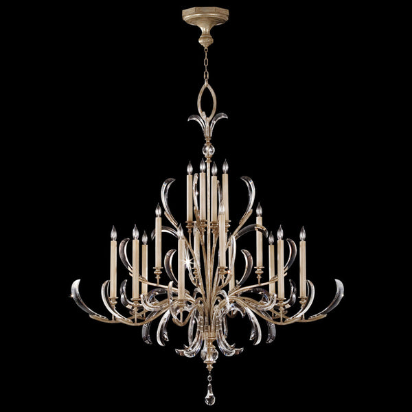 Chandelier, Round, 16-Light, Silver, 58"W (739640ST 99E8)