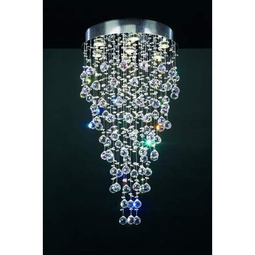 Beverly Polished Chrome Crystal Flush Mount Ceiling Light