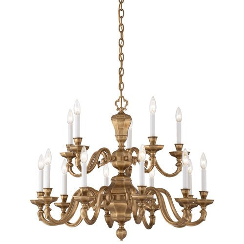 Casoria Vintage English Patina 15-Light Chandelier