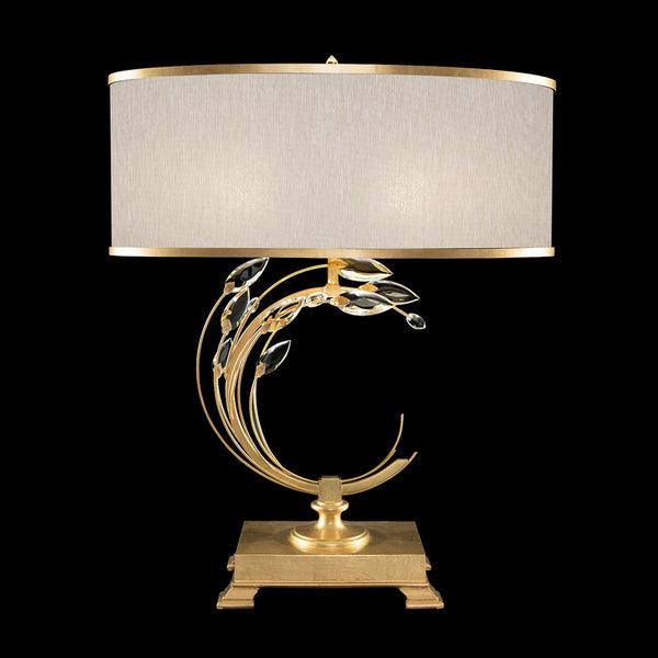 Table Lamp, 1-Light, Gold Leaf, Faceted  Leaves, 31"H (758610-SF33 NJ28)