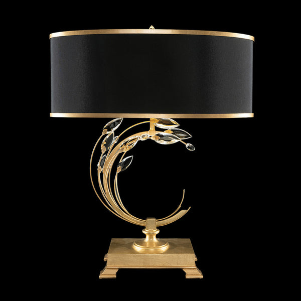 Table Lamp, 1-Light, Gold Leaf, Faceted  Leaves, 31"H (758610-SF34 NJ29)