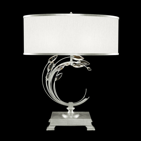 Table Lamp, 1-Light, Silver Leaf, Faceted  Leaves, 31"H (758610-SF41 NJ2A)