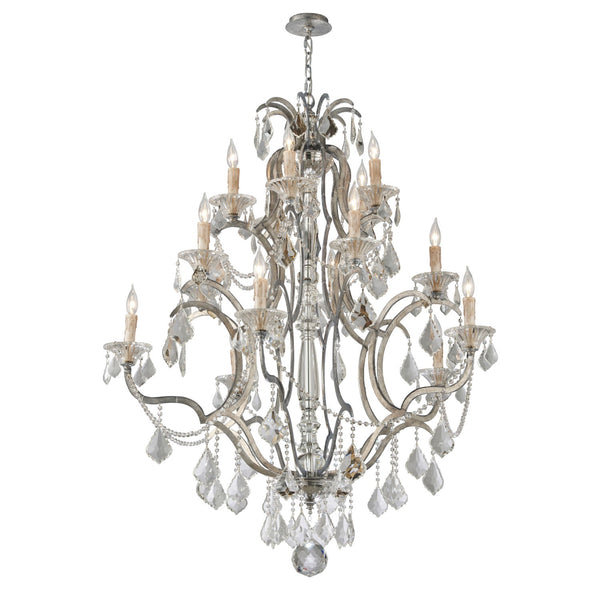 Montparnasse Silver Leaf Fifteen-Light Chandelier