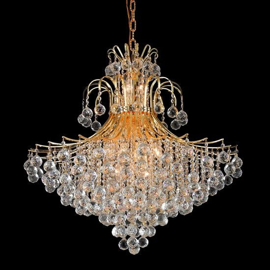 15 Light Toureg Crystal Chandelier dressed with crystal balls