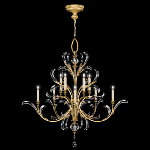 Chandelier, Round, 10-Light, Gold, 56"W (760640ST 9AD5)