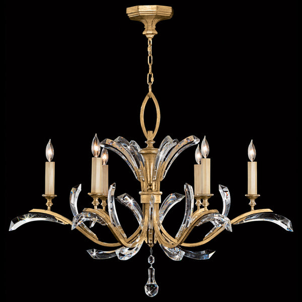 Chandelier, Round, 6-Light, Gold, 42"W (761240ST 9AD9)