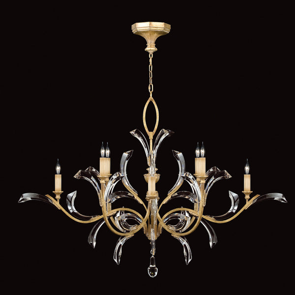 Chandelier, Round, 8-Light, Gold, 57"W (761640ST 9ADD)