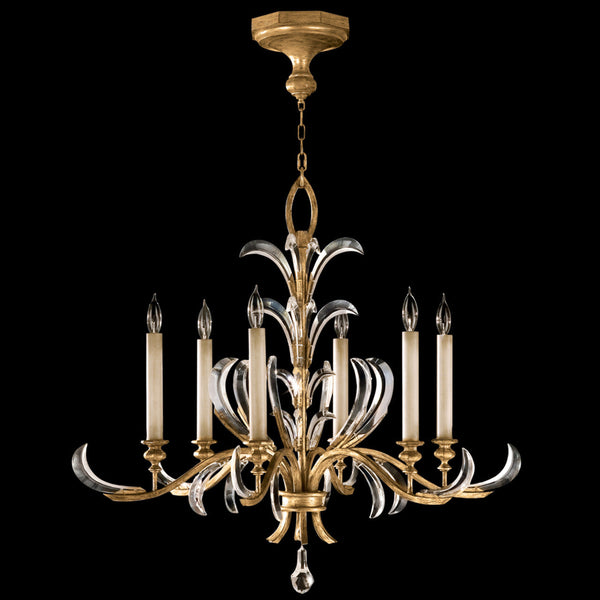 Chandelier, Round, 6-Light, Gold, 37"W (762640ST 9ADM)