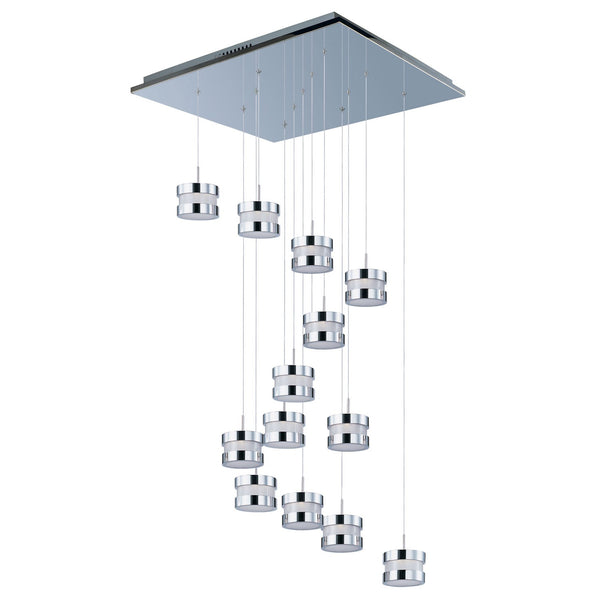 Polished Chrome 13-Light LED 26-Inch Pendant