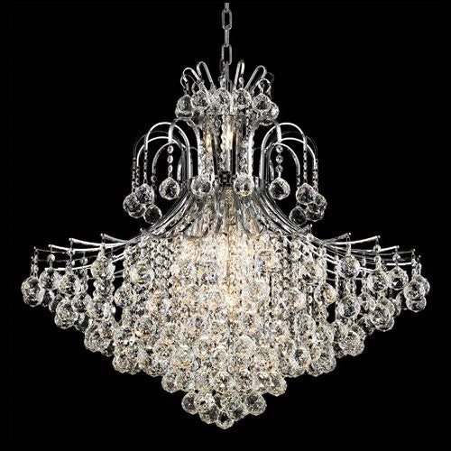 15 Light Toureg Crystal Chandelier dressed with crystal balls