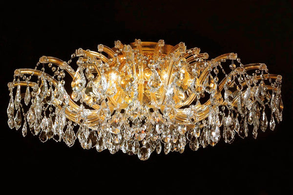 Maria Theresa flush mount crystal chandelier