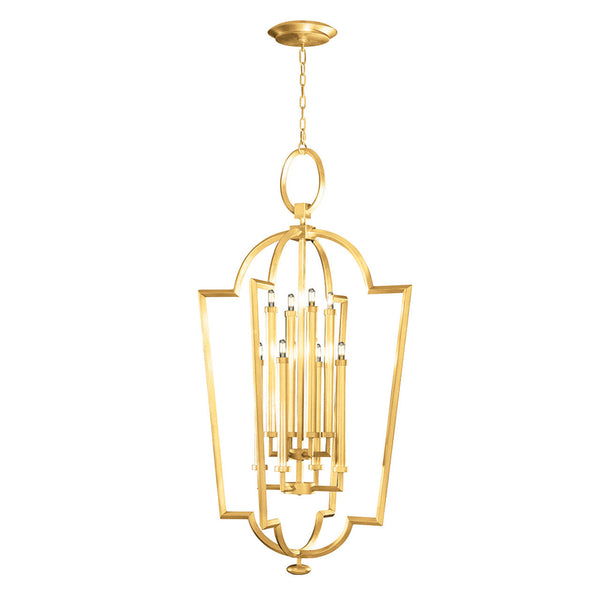 Pendant, Round, 8-Light, Gold Leaf, 28"W (780440-SF3 NJZH)