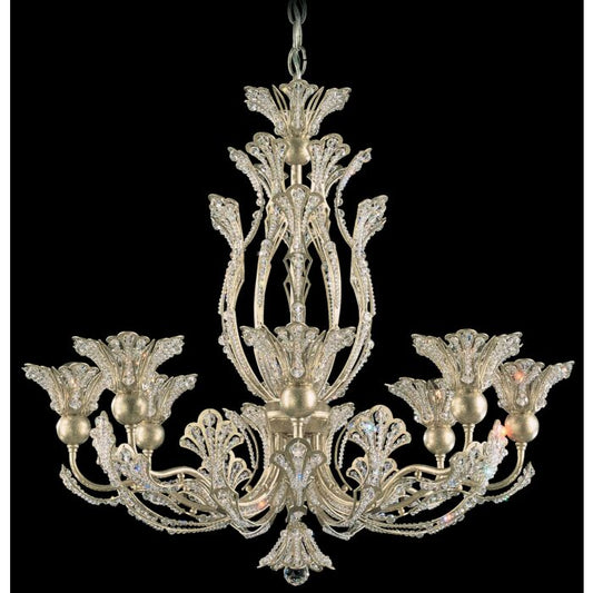 Rivendell 8-Light Chandelier in Etruscan Gold