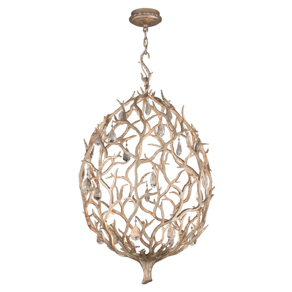 Silver Leaf 26-Inch One-Light LED Pendant