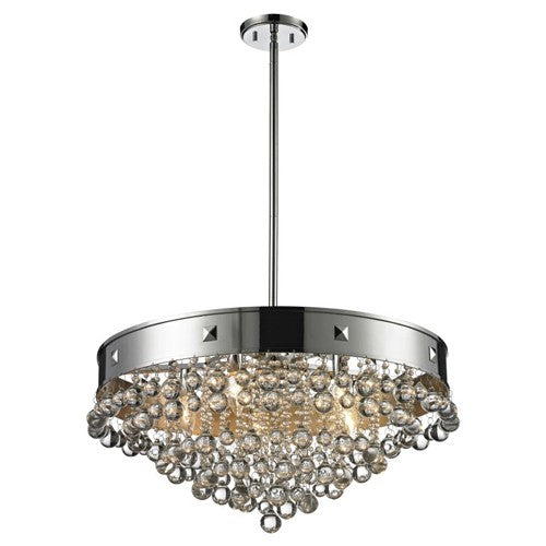 Chrome Five-Light Pendant