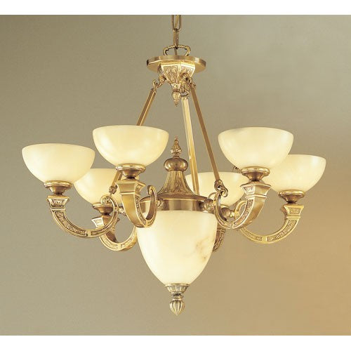 Bronze Six-Light Chandelier