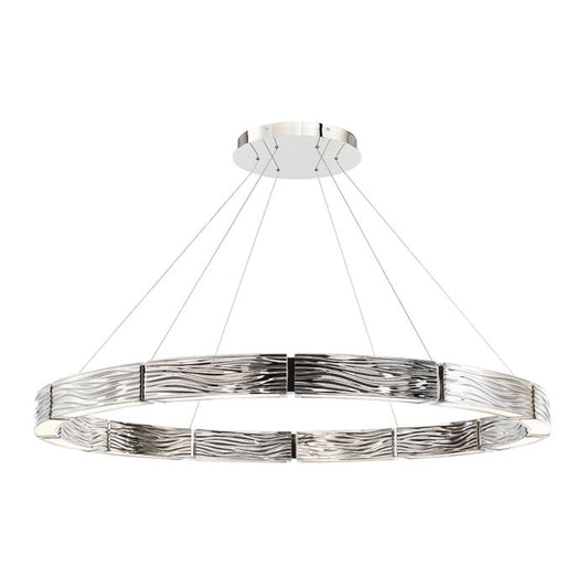 Zelda 12-Light LED Chandelier in Polished Nickel