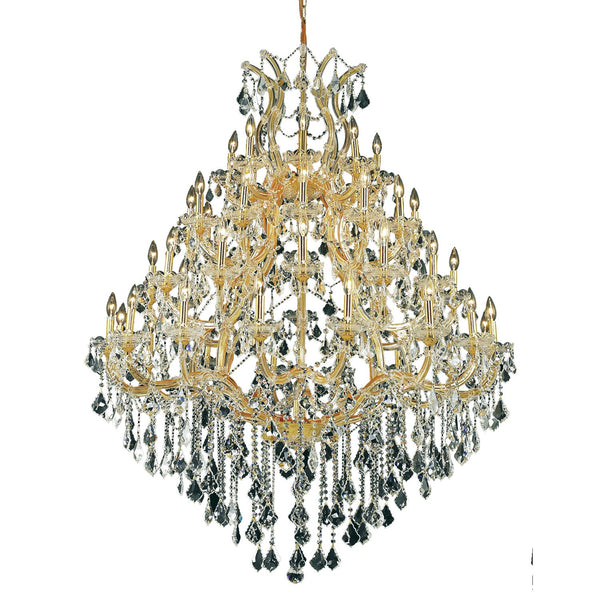 Maria Theresa Gold Forty-Nine Light 46-Inch Chandelier with Royal Cut Clear Crystal