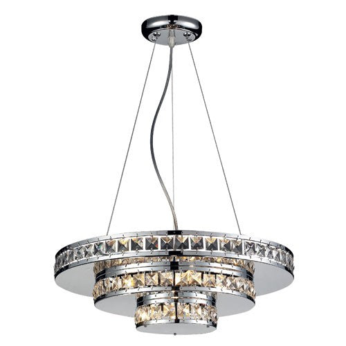 18 x 5.5-Inch Five Light Crystal Chandelier